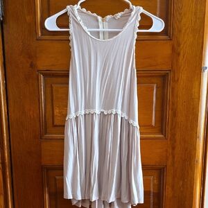 POL Soft Beige Lace-Trim Top